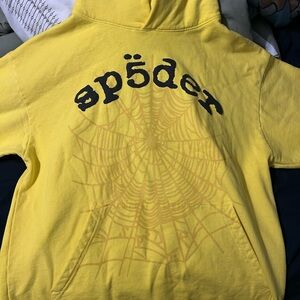 Sp5der Yellow Hoodie